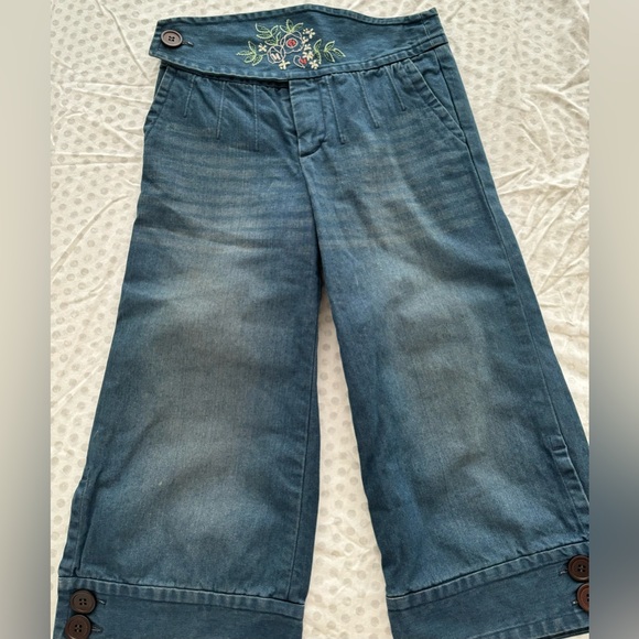 Vintage MARC JACOBS High Waisted Wide leg cropped jeans - Picture 1 of 7